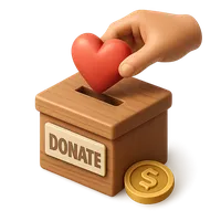 Donating 3D icon