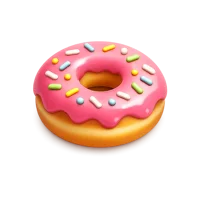 Red Donut 3D icon