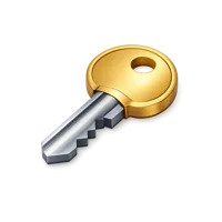 Door Key 3D icon