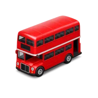 Double-Decker Bus 3D icon