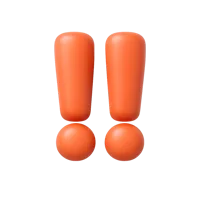 Double Exclamation 3D icon