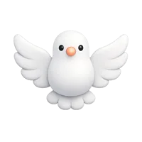 Dove 3D icon