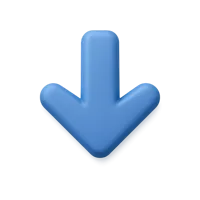 Down Arrow 3D icon