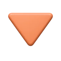 Down Triangle 3D icon