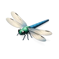 Green Dragonfly 3D icon