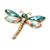 Dragonfly Brooch 3D icon