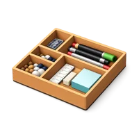 Orange Drawer Organizer 3D icon