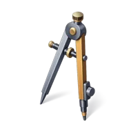 Drawing Dividers 3D icon