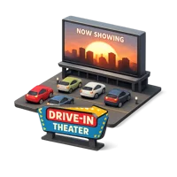 Drive-In Theater 3D icon