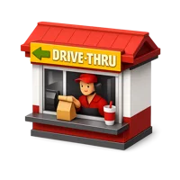 Drive-Thru Window 3D icon