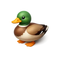 Brown Duck 3D icon