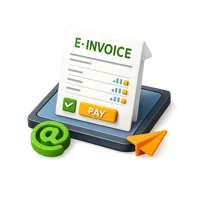 E-Invoice 3D icon