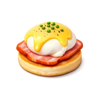 Eggs Benedict 3D icon