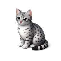 Egyptian Mau 3D icon