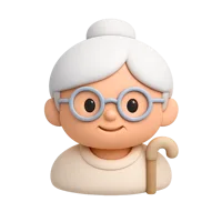 Elderly Person 3D icon