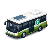 Electric Bus 3D icon
