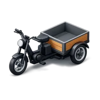 Electric Cargo Trike 3D icon