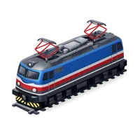 Electric Locomotive 3D icon