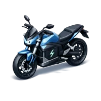 Electric Motorcycle 3D icon