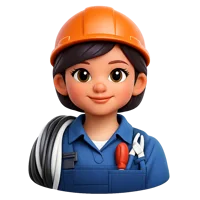 Electrician Avatar 3D icon