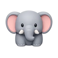 Elephant 3D icon