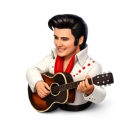 Elvis Presley 3D icon