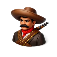 Emiliano Zapata 3D icon