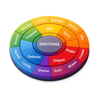 Emotion Wheel 3D icon