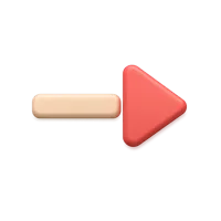 End Arrow 3D icon