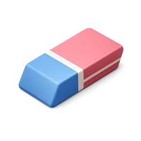 Blue Eraser 3D icon