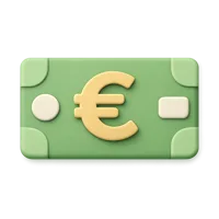 Euro Banknote 3D icon
