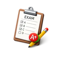Exam 3D icon