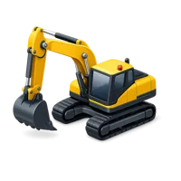 Excavator 3D icon