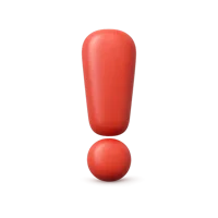 Exclamation Mark 3D icon