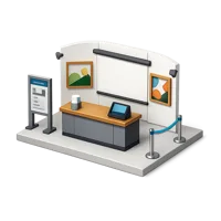 Exhibition 3D icon