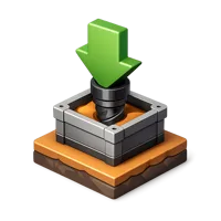 Extraction Symbol 3D icon
