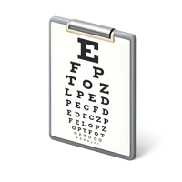Eye Chart 3D icon