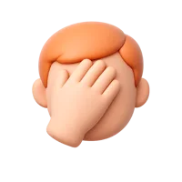 Facepalm 3D icon