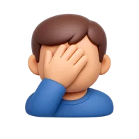 Facepalming Man 3D icon