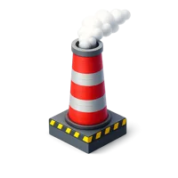 Factory Chimney 3D icon
