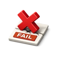 Failure 3D icon