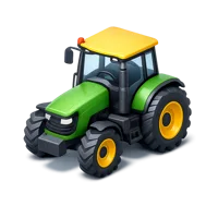 Farm Tractor 3D icon
