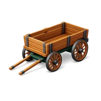 Farm Wagon 3D icon