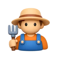 Farmer 3D icon