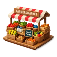 Farmers Market 3D icon