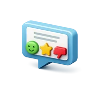 Feedback 3D icon