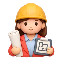 Female Architect 3D icon