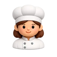 Female Chef 3D icon