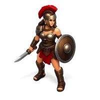 Female Gladiator 3D icon