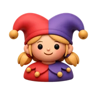 Female Jester 3D icon